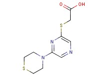 {[6-(4-thiomorpholinyl)-2-pyrazinyl]thio}acetic acid