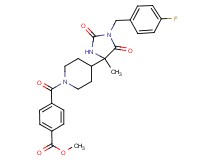 methyl 4-({4-[1-(4-fluorobenzyl)-4-methyl-2,5-dioxo-4-imidazolidinyl]-1-piperidinyl}carbonyl)benzoate