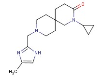 2-cyclopropyl-9-[(4-methyl-1H-imidazol-2-yl)methyl]-2,9-diazaspiro[5.5]undecan-3-one