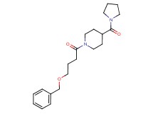 1-[4-(benzyloxy)butanoyl]-4-(1-pyrrolidinylcarbonyl)piperidine