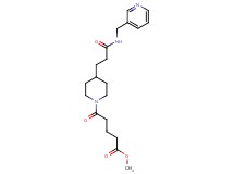 methyl 5-oxo-5-(4-{3-oxo-3-[(3-pyridinylmethyl)amino]propyl}-1-piperidinyl)pentanoate