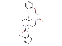 (4aR*,8aS*)-1-[(2-methylphenyl)acetyl]-6-(3-phenoxypropanoyl)decahydro-1,6-naphthyridine