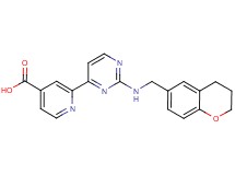 2-{2-[(3,4-dihydro-2H-chromen-6-ylmethyl)amino]pyrimidin-4-yl}isonicotinic acid