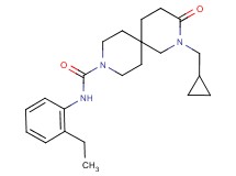 2-(cyclopropylmethyl)-N-(2-ethylphenyl)-3-oxo-2,9-diazaspiro[5.5]undecane-9-carboxamide