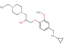 1-{4-[(cyclopropylamino)methyl]-2-methoxyphenoxy}-3-(4-ethyl-1-piperazinyl)-2-propanol