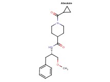 N-[(1S)-1-benzyl-2-methoxyethyl]-1-(cyclopropylcarbonyl)-4-piperidinecarboxamide