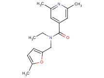 N-ethyl-2,6-dimethyl-N-[(5-methyl-2-furyl)methyl]isonicotinamide
