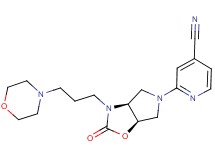 2-[(3aS*,6aR*)-3-(3-morpholin-4-ylpropyl)-2-oxohexahydro-5H-pyrrolo[3,4-d][1,3]oxazol-5-yl]isonicotinonitrile