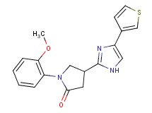1-(2-methoxyphenyl)-4-[4-(3-thienyl)-1H-imidazol-2-yl]pyrrolidin-2-one