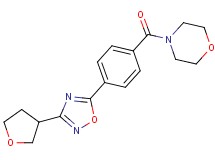 4-{4-[3-(tetrahydrofuran-3-yl)-1,2,4-oxadiazol-5-yl]benzoyl}morpholine