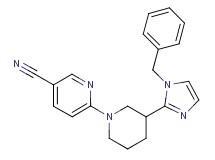 6-[3-(1-benzyl-1H-imidazol-2-yl)-1-piperidinyl]nicotinonitrile