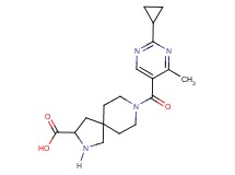 8-[(2-cyclopropyl-4-methyl-5-pyrimidinyl)carbonyl]-2,8-diazaspiro[4.5]decane-3-carboxylic acid