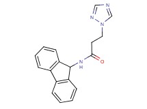 N-9H-fluoren-9-yl-3-(1H-1,2,4-triazol-1-yl)propanamide