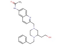 N-(2-{[3-(2-hydroxyethyl)-4-(2-phenylethyl)-1-piperazinyl]methyl}-6-quinolinyl)acetamide