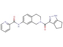 N-[2-(1,4,5,6-tetrahydrocyclopenta[c]pyrazol-3-ylcarbonyl)-1,2,3,4-tetrahydro-7-isoquinolinyl]-2-pyridinecarboxamide