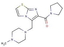 5-[(4-methylpiperazin-1-yl)methyl]-6-(pyrrolidin-1-ylcarbonyl)imidazo[2,1-b][1,3]thiazole