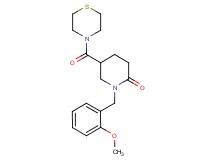 1-(2-methoxybenzyl)-5-(4-thiomorpholinylcarbonyl)-2-piperidinone