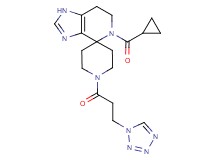 5-(cyclopropylcarbonyl)-1'-[3-(1H-tetrazol-1-yl)propanoyl]-1,5,6,7-tetrahydrospiro[imidazo[4,5-c]pyridine-4,4'-piperidine]