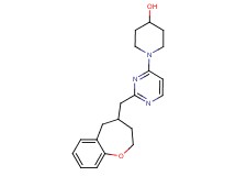 1-[2-(2,3,4,5-tetrahydro-1-benzoxepin-4-ylmethyl)pyrimidin-4-yl]piperidin-4-ol