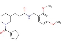 3-[1-(1-cyclopenten-1-ylcarbonyl)-3-piperidinyl]-N-(2,4-dimethoxybenzyl)propanamide