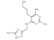 N~4~-[(5-amino-1H-1,2,4-triazol-3-yl)methyl]-5-butyl-6-methylpyrimidine-2,4-diamine
