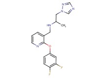 N-{[2-(3,4-difluorophenoxy)pyridin-3-yl]methyl}-1-(1H-1,2,4-triazol-1-yl)propan-2-amine
