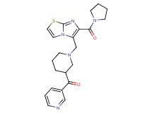 3-pyridinyl(1-{[6-(1-pyrrolidinylcarbonyl)imidazo[2,1-b][1,3]thiazol-5-yl]methyl}-3-piperidinyl)methanone