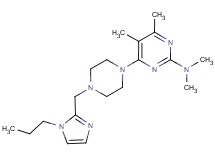 N,N,4,5-tetramethyl-6-{4-[(1-propyl-1H-imidazol-2-yl)methyl]piperazin-1-yl}pyrimidin-2-amine