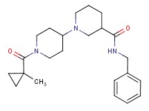 N-benzyl-1'-[(1-methylcyclopropyl)carbonyl]-1,4'-bipiperidine-3-carboxamide