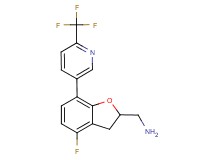({4-fluoro-7-[6-(trifluoromethyl)pyridin-3-yl]-2,3-dihydro-1-benzofuran-2-yl}methyl)amine
