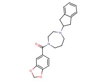 1-(1,3-benzodioxol-5-ylcarbonyl)-4-(2,3-dihydro-1H-inden-2-yl)-1,4-diazepane