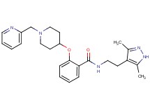 N-[2-(3,5-dimethyl-1H-pyrazol-4-yl)ethyl]-2-{[1-(2-pyridinylmethyl)-4-piperidinyl]oxy}benzamide