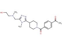 1-(4-{[4-(5-{[(2-hydroxyethyl)(methyl)amino]methyl}-4-methyl-4H-1,2,4-triazol-3-yl)piperidin-1-yl]carbonyl}phenyl)ethanone