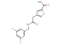 2-(5-acetyl-3-thienyl)-N-(3,5-difluorobenzyl)acetamide