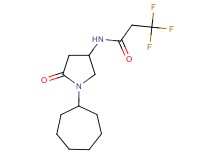 N-(1-cycloheptyl-5-oxo-3-pyrrolidinyl)-3,3,3-trifluoropropanamide
