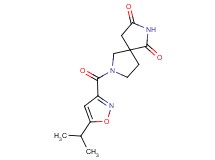 7-[(5-isopropylisoxazol-3-yl)carbonyl]-2,7-diazaspiro[4.4]nonane-1,3-dione
