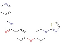 N-(pyridin-4-ylmethyl)-4-{[1-(1,3-thiazol-2-yl)piperidin-4-yl]oxy}benzamide