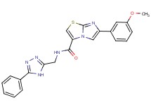 6-(3-methoxyphenyl)-N-[(5-phenyl-4H-1,2,4-triazol-3-yl)methyl]imidazo[2,1-b][1,3]thiazole-3-carboxamide