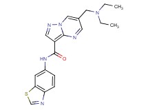N-1,3-benzothiazol-6-yl-6-[(diethylamino)methyl]pyrazolo[1,5-a]pyrimidine-3-carboxamide