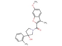 1-[(6-methoxy-3-methyl-1-benzofuran-2-yl)carbonyl]-3-(2-methylphenyl)-3-pyrrolidinol