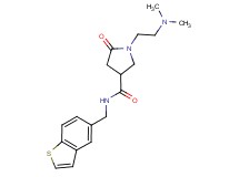 N-(1-benzothien-5-ylmethyl)-1-[2-(dimethylamino)ethyl]-5-oxo-3-pyrrolidinecarboxamide