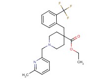 ethyl 1-[(6-methyl-2-pyridinyl)methyl]-4-[2-(trifluoromethyl)benzyl]-4-piperidinecarboxylate