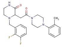 4-(2,3-difluorobenzyl)-3-{2-[4-(2-methylphenyl)-1-piperazinyl]-2-oxoethyl}-2-piperazinone