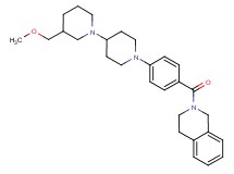 1'-[4-(3,4-dihydro-2(1H)-isoquinolinylcarbonyl)phenyl]-3-(methoxymethyl)-1,4'-bipiperidine