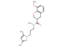N-[3-(3,5-dimethyl-1H-pyrazol-1-yl)propyl]-8-methoxy-N-methyl-3-chromanecarboxamide