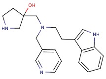 3-{[[2-(1H-indol-3-yl)ethyl](3-pyridinylmethyl)amino]methyl}-3-pyrrolidinol dihydrochloride
