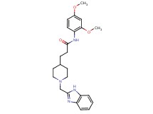 3-[1-(1H-benzimidazol-2-ylmethyl)-4-piperidinyl]-N-(2,4-dimethoxyphenyl)propanamide