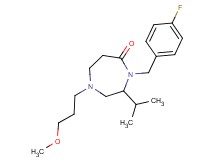 4-(4-fluorobenzyl)-3-isopropyl-1-(3-methoxypropyl)-1,4-diazepan-5-one