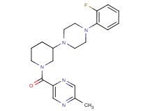 2-({3-[4-(2-fluorophenyl)-1-piperazinyl]-1-piperidinyl}carbonyl)-5-methylpyrazine