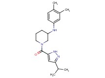 N-(3,4-dimethylphenyl)-1-[(3-isopropyl-1H-pyrazol-5-yl)carbonyl]-3-piperidinamine